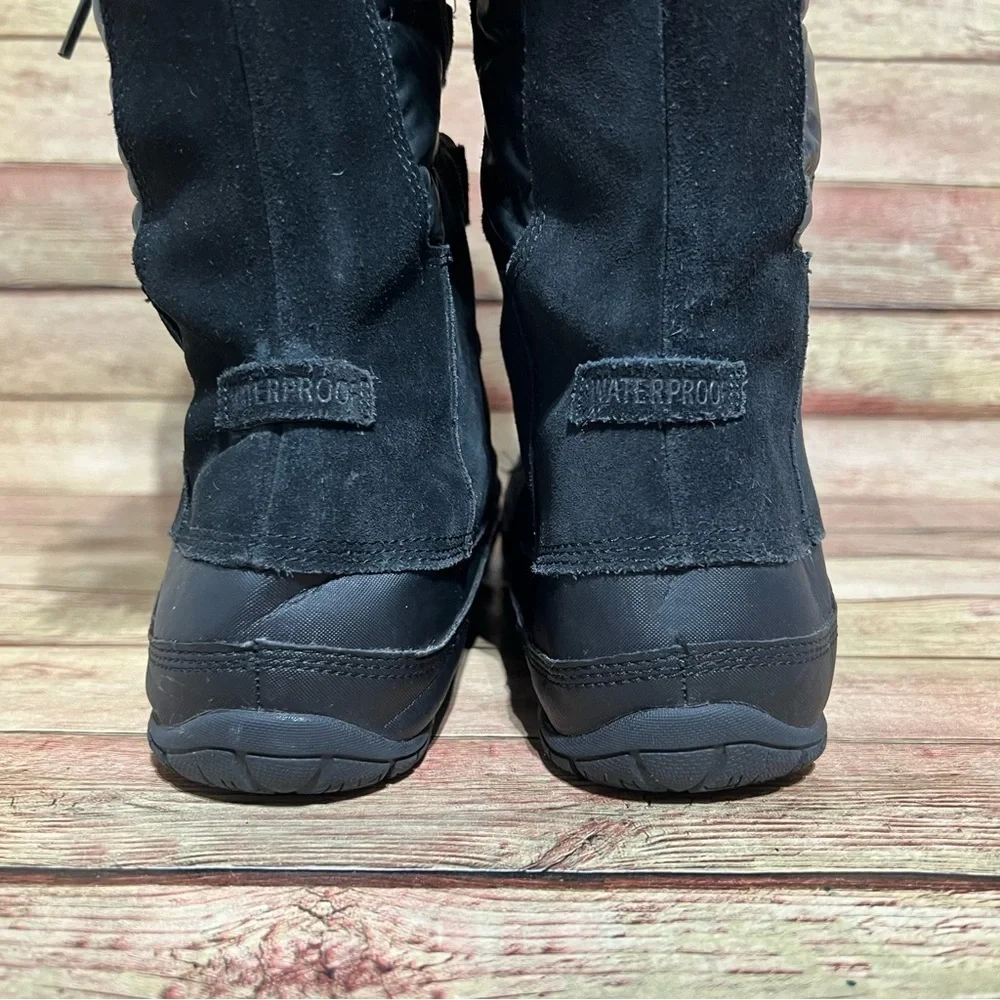 The North Face Nuptse Purna Black High Lace Up Winter Boots